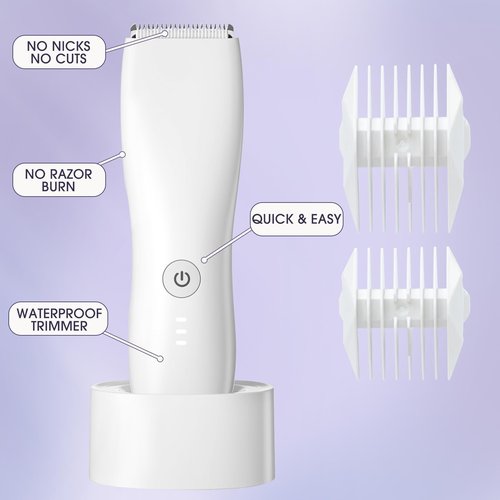Bikini Trimmer for Women & Men - Pubic & Body Hair Removal, Facial Hair Trimmer