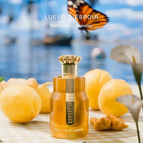 Paris Corner | Lueur Despoir Memories Of Summer EDP 3.4 Fl Oz | Fresh Citrus Unisex Perfume for Men & Women | Bergamot, Ginger and Musk Perfume Notes | Radiant, Long-Lasting Fragrance