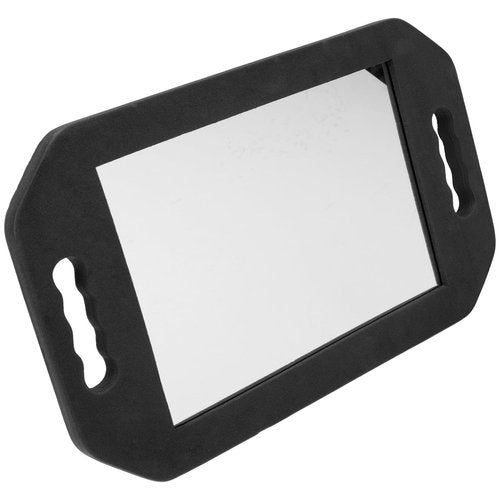 FRCOLOR 3 Pcs Hairdressing Foam Frame Rectangular Handheld Makeup Mirrors Large Salon Barber Mirrors for Home Bathroom Use