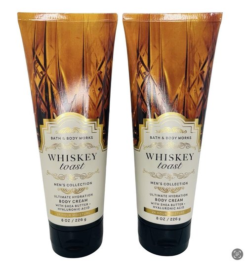 Bath & Body Works Whiskey Toast Ultimate Hydration Body Cream 8 Ounces Pack of 2