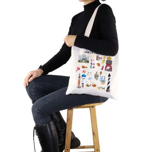 G2TUP North Carolina Gift Tote Bag - North Carolina Tourist Travel Souvenir Handbag