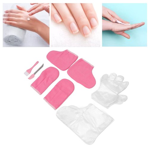 DOACT Paraffin Wax Kit, Spa Gloves Socks Set with Wax Applicator Brush Mitts Foot Liners Shovel for Skin Care Treatments