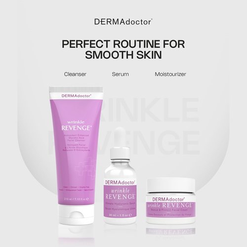 DERMAdoctor Glycolic Acid Exfoliating Face Wash - Anti-Aging, Antioxidant Enhanced Glycolic Acid Toner Facial Exfoliator to Address Fine Lines, Wrinkles, Dullness, Uneven Skin Tone, and Enlarged Pores