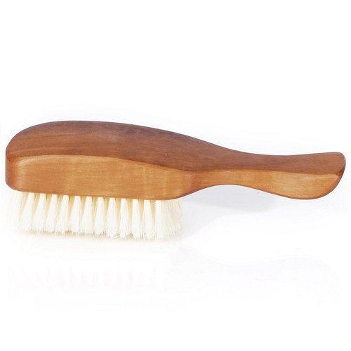 Fendrihan Genuine 100% Pure Boar Men's Hair Brush with Pearwood Handle and Soft Light Bristles MADE IN GERMANY (6.7 Inches)