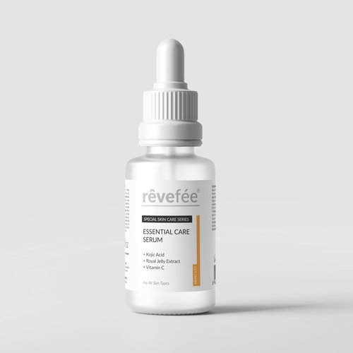 Essential Care, Anti Aging with Vitamine C, Kojic Acid, Royal Jelly Extract, Hyaluronate, Glycolic Acid, Dark Spot Remover, Anti-Wrinkles, Glowing face, Brightening Skin Serum,30 Ml 1.01fl oz