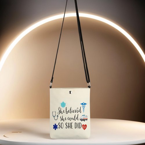 TSOTMO Emergency Medical Technician Gift She Believed She Could So She Did Inspirational EMT Makeup Bag (She Believed EMT CR)