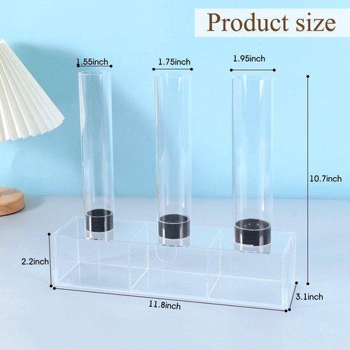 OAOLEER Scrunchie Holder Stand,Clear Jewelry Organizer for Teen Girl Women Gifts, Hair Scrunchies Display Organizer