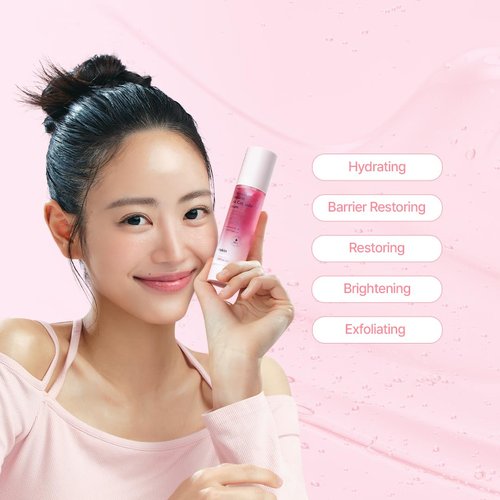 Hanskin Hyaluron Pink Capsule Serum – 6-Layer Hyaluronic Acid for Deep Hydration, Glass Skin Glow & Pink Radiance | Vitamin B12 Barrier Support, Moisturizing & Brightening Korean Serum | 1.69 fl oz