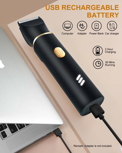 RAXMETRY Manscape Body Hair Trimmer for Men-3 in 1 Electric Razor Groin Groomer,IPX7 Waterproof,Versatile Hair Trimmer for Ball/Pubic/Chest/Beard/Nose,USB-C Rechargeable,Gifts for Him Dad