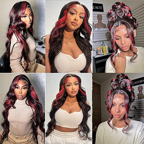 28 28 28 Inch Ombre Burgundy Bundles P1B99J Body Wave Bundles 2 Tone Black Mixed With Wine Red Bundles 8A Brazilian Virgin Hair Extensions Burgundy Body Wave Bundles 300g