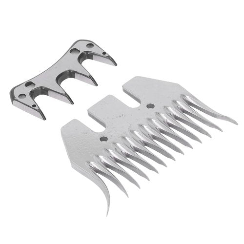 Sheep Shears Blade, Sheep Comb Blade Curved 13 Teeth Wool Clipper Comb Cutter Trimmer Accessory Set Kit