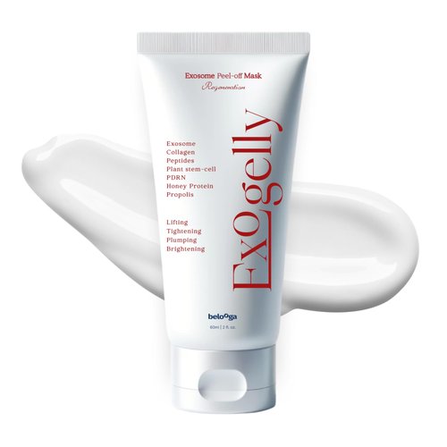 TSJ Bio Exosome Exogelly Peel-Off Mask – 2.1 fl. Oz with 4.8B Exosomes for Skin - Exium HR, Clearminis Acid Serum, PDRN