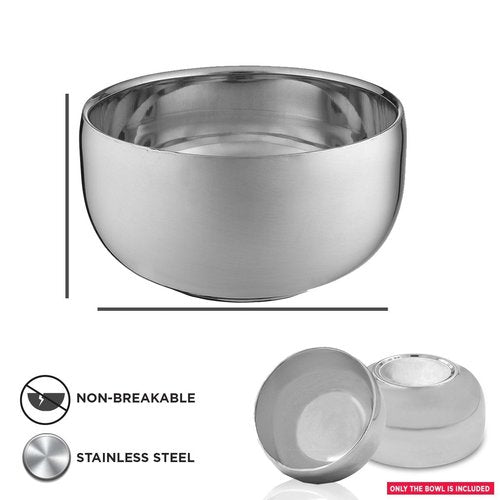 Perfecto Chrome Shaving Stand and Shaving Bowl