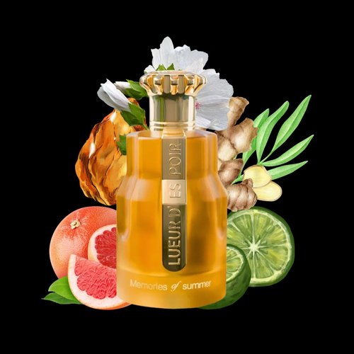 Paris Corner | Lueur Despoir Memories Of Summer EDP 3.4 Fl Oz | Fresh Citrus Unisex Perfume for Men & Women | Bergamot, Ginger and Musk Perfume Notes | Radiant, Long-Lasting Fragrance
