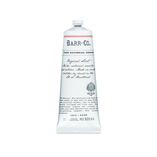 BARR-CO. Original Scent Shea Butter Hand Cream for Women & Men - Tranquil Milky Oat, Vanilla & Vetiver Hand Moisturizer for Dry Cracked & Working Hands - Moisturizing, Smooth Repair Cream, 3.4 fl oz
