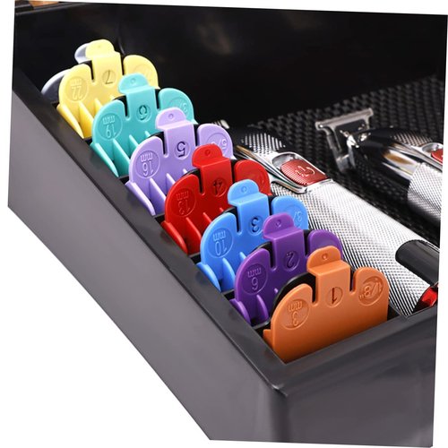 BIUDECO Barber Clipper Tray Organizer Portable Haircut Tools Keeper for Salon Hair Clippers Holder with Multiple Compartments Station Organizer for Hair Cutting Tools
