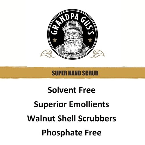 Grandpa Gus's Super Hand Scrub, Walnut Shell Scrubbers, Natural Handsoap, Degreaser for Automotive Mechanics & Constructors, 1 Gallon