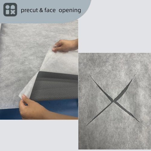 Disposable Massage Table Sheets -71" x 31.5" x 50 Sheets/Roll, 30 g/㎡-2 Roll Non woven Bed Sheets with Face Hole -Soft and Durable Table Cove Ideal for Spa, Massage Table, Tattoo, Waxing Table