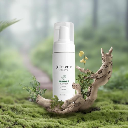 Jolieterre Bubble Cleanser, Soft Foaming Face Wash with Hydrating Formula