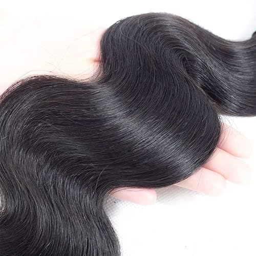 Body Wave Human Hair Bundles with Closure 10A Brazilian Human Hair 3 Bundles with 4x4 HD Lace Closure Free Part 100% Unprocessed Virgin Hair Natural Color£¨20 22 24 +18 Inch£¬Body Wave£©