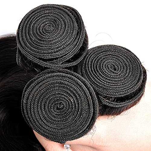Straight Bundles Human Hair 14 16 18 Inch Unprocessed Brazilian Virgin Hair Straight Weave Bundle Real Natural Black Human Hair Extensions 150g