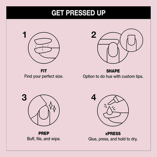Bundle of OPI xPress/On Press On Nails, With Nail Glue, Short Neutral Nails, Don't Bossa Nova Me Around + OPI Repair Mode Bond Building Nail Serum, Clear, 0.3 fl oz