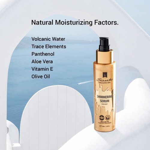 Olive Spa Body Shimmer Oil 100ml – Hydrating Glow Enhancer Glitter Body Oil with Micro Pearls – Fast Absorbing Shimmer for Moisturizing, Illuminating and Shine