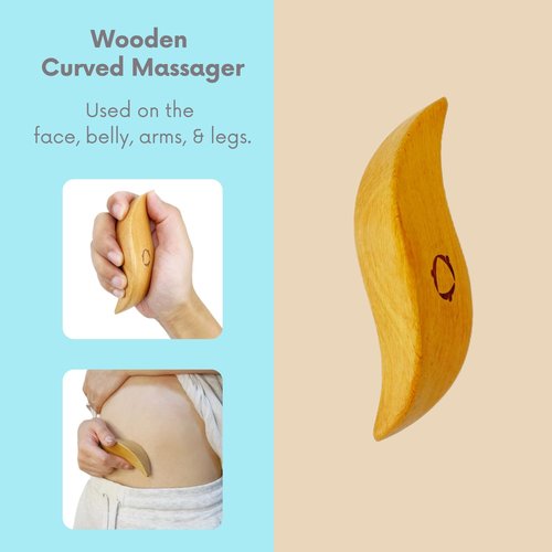 4pcs Dry Brushing Body Brush Set for Lymphatic Drainage-Natural Bristle Dry Skin Brush +Facial Dry Brush for Face+Dry Skin Exfoliating Scrubber+Wood Therapy Massage Tool. Gua Sha, Anti-Cellulite.