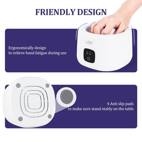 Nail Soaking Bowl: Heated 50% Faster - Professional Nail Soak off Bowl for Women Nail Beginner - Electric Manicure Nail Bowl Nail Polish Remover Machine for Home Salon