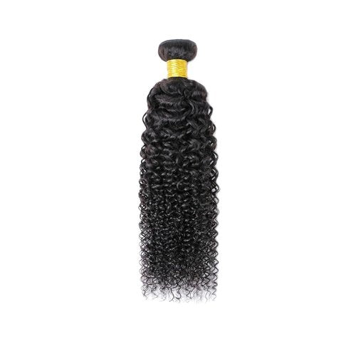 Color #1B Human Hair Bundles Natural Black Curly Wave Single Bundle Human Hair 26 Inch Double Weft Grade 12A Unprocessed Virgin Remy Hair Extension