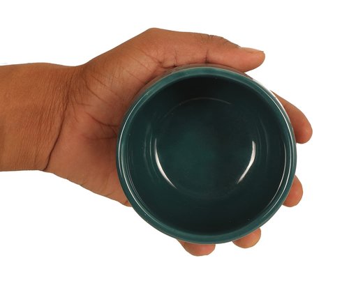 3x4 Inch Shaving Bowl for Men, Handmade Pottery Ceramic Shaving Soap & Cream Bowl – Portable Shaving Mug for Dad & Grandpa by ABHANDICRAFTS (AB-SBOWL-006)