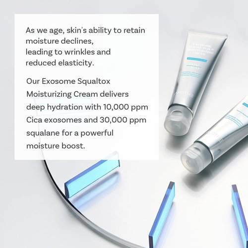 APOTHE Exosome Squal-Tox Moisturizing Cream 2.03 fl oz (60ml) – Long-Lasting Hydration, Firming, and Skin Barrier Strengthening with Squalane, Centella Asiatica, and Exosome Technology