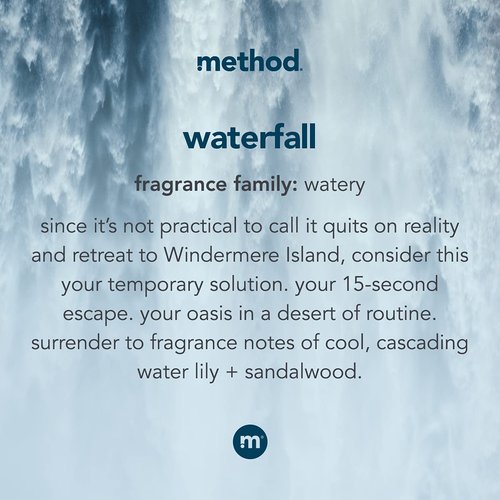 Method Foaming Hand Soap, Sweet Water, Biodegradable Formula, 10 fl oz (Pack of 3) & Foaming Hand Soap, Waterfall, Biodegradable Formula, 10 fl oz (Pack of 3)