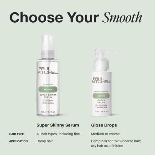 Paul Mitchell Super Skinny Serum Blowout Primer, Speeds Up Drying Time, Humidity Resistant, For All Hair Types, 8.5 fl oz