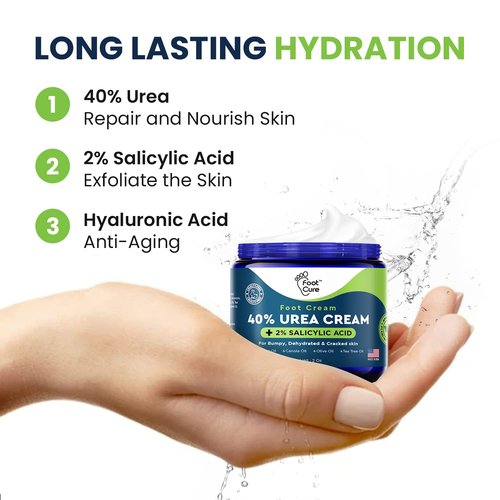 Tea Tree Oil Foot Balm/Moisturizer For Dry Cracked Feet - Instantly Hydrates & Soothes Irritated Skin & Athletes Foot & Tea Tree Oil Foot Cream Heel & Callus Removal, Toenail Treatment