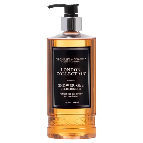 Gilchrist & Soames London Shower Gel & Body Wash – Hydrating Cleanser with Red Tea, Soy, & Grape Seed Oil – Sulfate, Paraben, & Cruelty Free Cleanse with Crisp, Clean Scent, 15.5 oz.