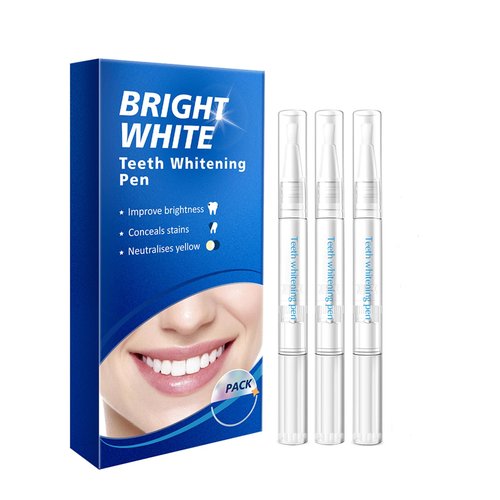 Teeth Whitening Pen - Professionally Stain Removal Teeth Whitening Gel Formula, No Sensitivity Effective Teeth Whitener, Mint (0.11 Fl Oz (Pack of 3))