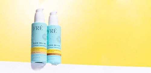 FRÉ Glow Me Tinted SPF 50 Facial Moisturizer (Light - Medium) – 3-in-1 tinted mineral SPF 50 moisturizer, Made with 100% non-nano zinc oxide