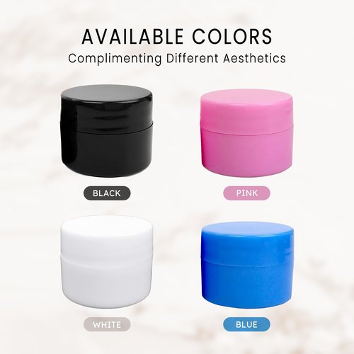 Beauticom 12 Pieces 7G/7ML (0.25oz) WHITE Sturdy Thick Double Wall Plastic Container Jar with Foam Lined Lid for Pills, Medication, Ointments and Other Beauty and Health Aids - BPA Free