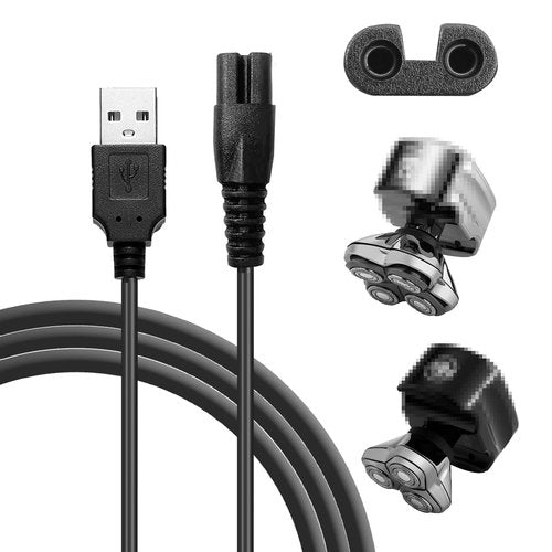VRMETA Universal Power Charger Cord for Freeb**d Electric Shaver and Skull Head Shaver and Many Brands USB Electric Shaver Power Charger