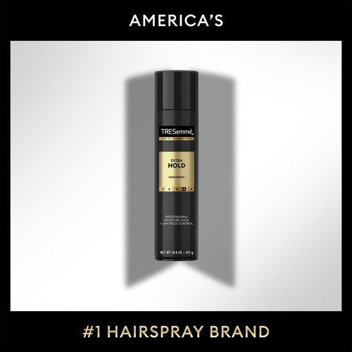 TRESemmé Hairspray, Extra Hold, 2-Pack – Moisturizing Hair Spray, Anti-Frizz Products, Humidity Protection, 14.6 Oz Ea