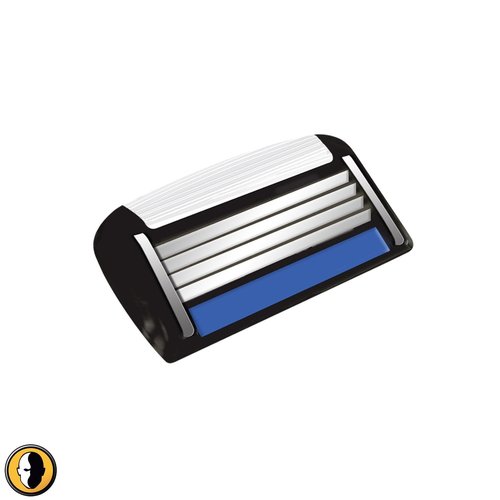 HeadBlade Men's HB4 Refill Shaving Razor Blades - 4 Stainless Steel Blades for No Tugging or Pulling, Shave Less, Works for Face, Body, and Scalp (12 Blades) 3 Pack