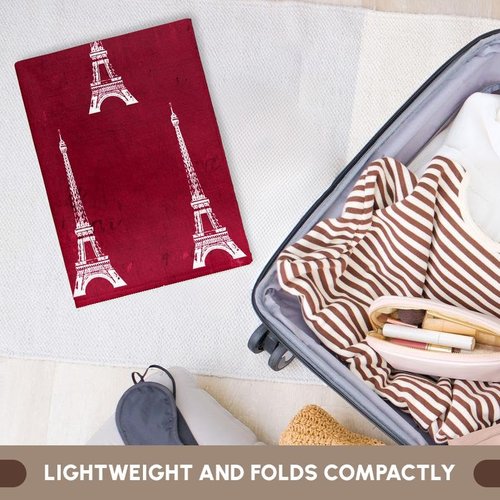 3D Rose Red Eiffel Towers TWL_35241_1 Towel, 15" x 22"