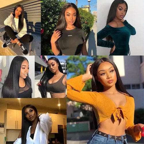 RLNNRS Straight Bundles Human Hair 18 Inch 1 Bundles 10A Brazilian 100% Unprocessed Virgin Human Hair Weave Bundles Human Hair Extensions Natural Color
