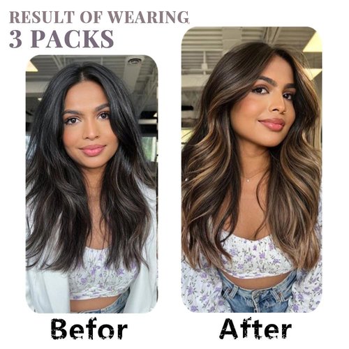 Rich Choices I Tip Hair Extensions Human Hair,100 Strands 0.5g/Strands,100% Real Remy Human Hair Extension Pre Bonded Keratin Stick In 16 Inch #4P27 Medium Brown Highlight Dark Blonde