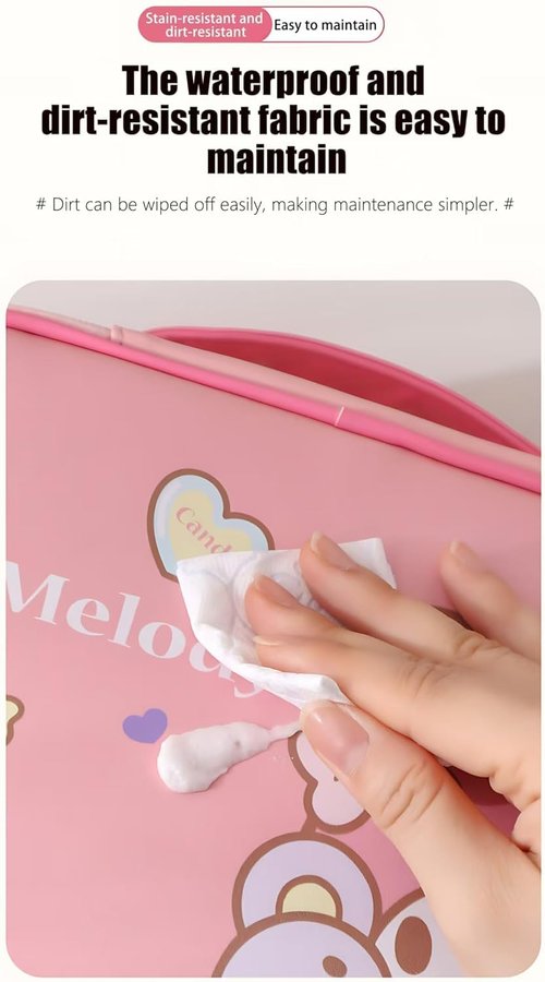 Makeup Bag – Cinnamoroll Makeup Organizer, Travel Toiletry Bag for Women & Girls | Cute Cosmetic Bag, Train Case for, Travel Bag, Toiletry Bag for Women, Make up Storage (Blue Cinamoro)