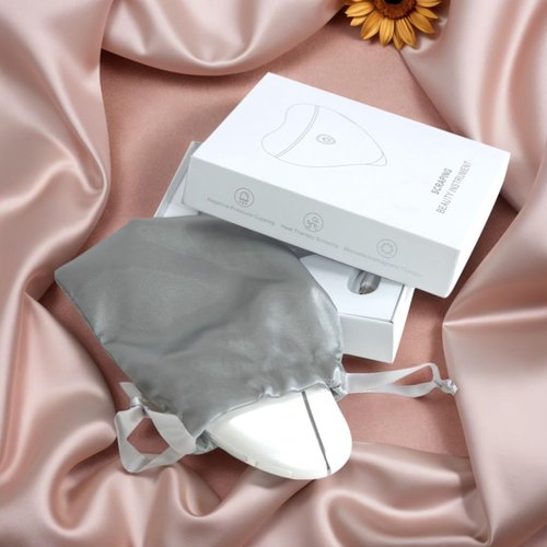 Jnusxy Gua Sha Device,Stainless Steel Gua Sha Facial Tools with Heat and Vibration, 4-in-1 Red Light Therapy for face,Electric gua sha face Massager, Pocket-Friendly Household Beauty Device