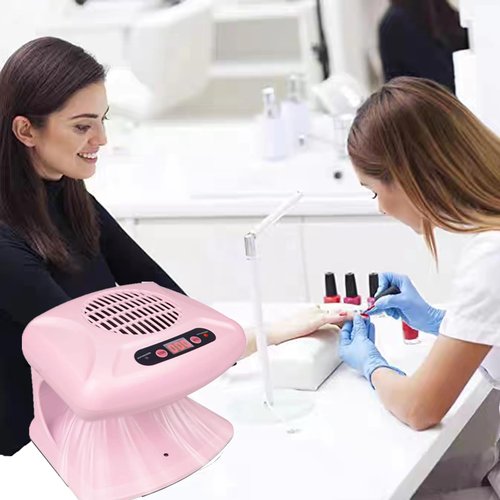 GGAIFbp Nail Dryer for Regular Polish 300W 2 in 1 Nail Drying Fan with Auto Sensor Hot and Cold Air Professional Nail Dryer for Manicure Salon and Daily Home Use(Pink)