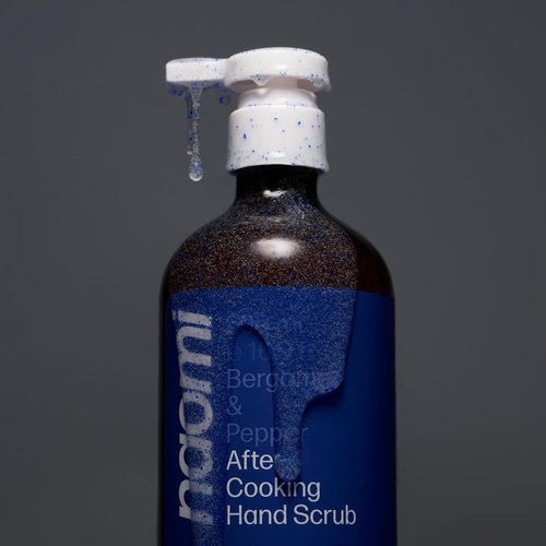 Naomi After-Cooking Hand Scrub | Exfoliating Hand Wash | Odor Neutralizing Kitchen Soap (Bergamot & Black Pepper)