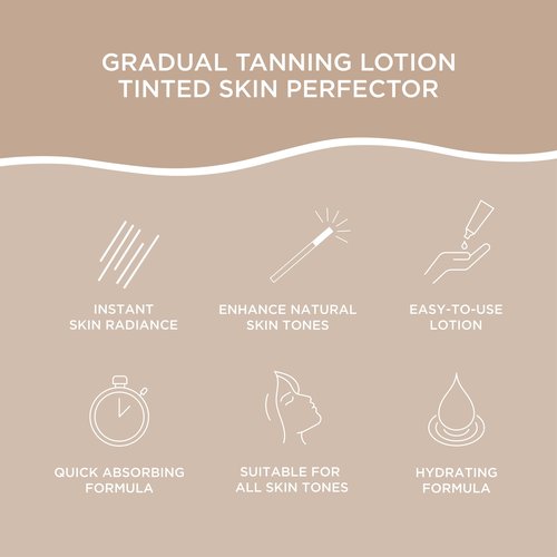 Bondi Sands Gradual Tanning Lotion Tinted Skin Perfector, Bronzer Pigments Build to a Natural-Looking Tan for Glowing Skin, 150 mL, 5.07 Fl. Oz.
